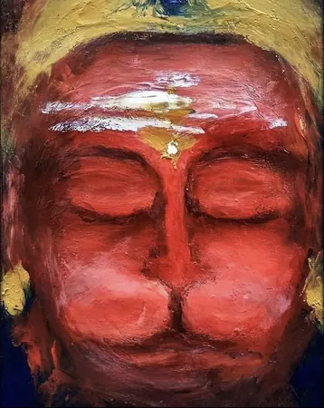 Devotional artwork of Hanuman